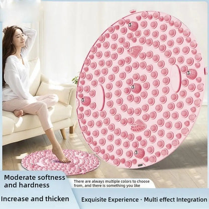 Foot Yoga Massage Acupressure Board Mat Muscle Relaxation Round Exercise Mat Fitness Foot Training Massage Acupressure Mat