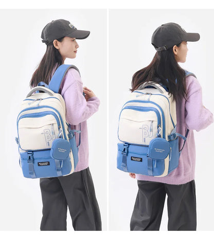 Teen Girls Backpacks for School 8-12 Years Students Casual Fashion Travel Backpacks Portability College Backpack for Women Bag