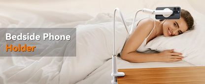 Oatsbasf Gooseneck Tablet Stand Holder Phone Stand Holder with Adjustable Flexible Long Arm for Bed Lazy Bracket 4.7-13" Device
