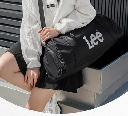 LEE Waterproof Sports Fitness Gym Bag Women Men Large Capacity Yoga Shoe Compartment Dry Pocket Luggage Travel Bag