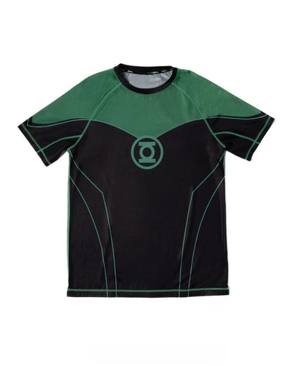 Summer New DC Comics Special Edition Green Lantern Printed Quick-Dry Sports Training Wear Men's Loose Breathable Sports T-shirt