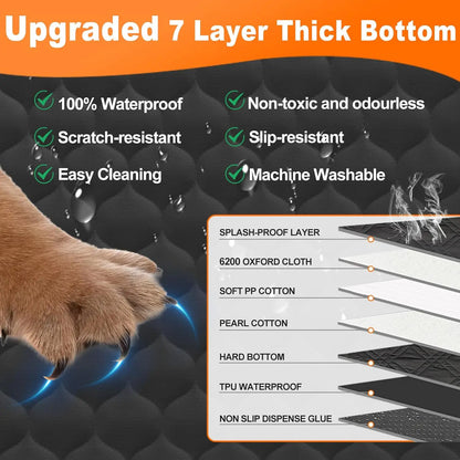 Back Seat Extender for Dogs Hammock for Car Back seat Dog Car Seat Cover with Hard Bottom Dog Car Seat Bed Supports 400lb