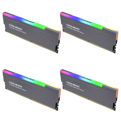 1-4PCS RAM Heatsink Radiator 5V 3PIN ARGB PC Memory Cooling Vest Addressable Heat Sink Cooler for DDR3 DDR4 DDR5 Desktop PC Ram