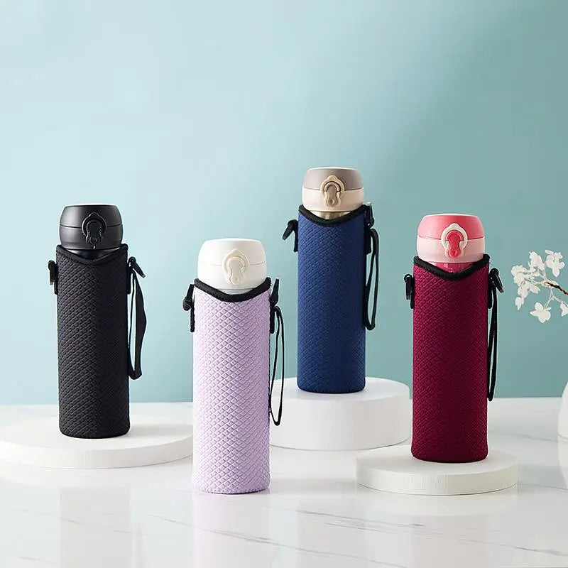 Portable Water Bottle Cover Insulated Bag Portable With Strap Water Bottle Case Cup Sleeve Vacuum Cup Sleeve Camping Accessories