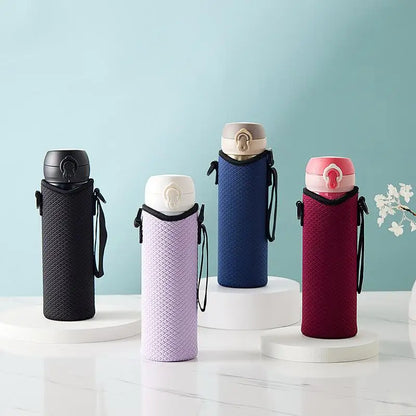 Portable Water Bottle Cover Insulated Bag Portable With Strap Water Bottle Case Cup Sleeve Vacuum Cup Sleeve Camping Accessories