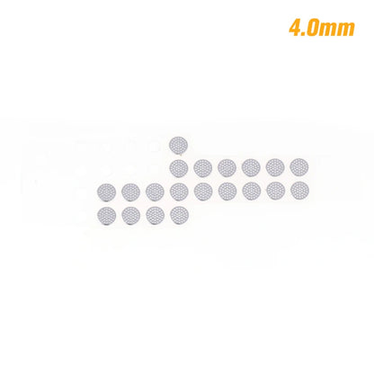20PCS 4.0-5.0mm In-EarSpeaker Dust Filter Mesh–Replacement Steel Mesh with Glue for Earbud Driver Protection,OEM-Grade RepairKit