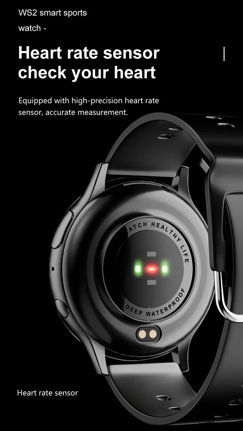 2025 Men Bluetooth Call SmartWatch Heart Rate Blood Pressure Monitor Smartwatch IP67 Waterproof Women Smartwatch For Android IOS