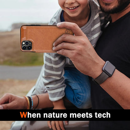 Wallet RFID Blocking Layer Protect Anti-Theft Magnetic Leather Case For iPhone Air 17 Pro Max 16e 15 Plus 14 13 12 11 Card Bag