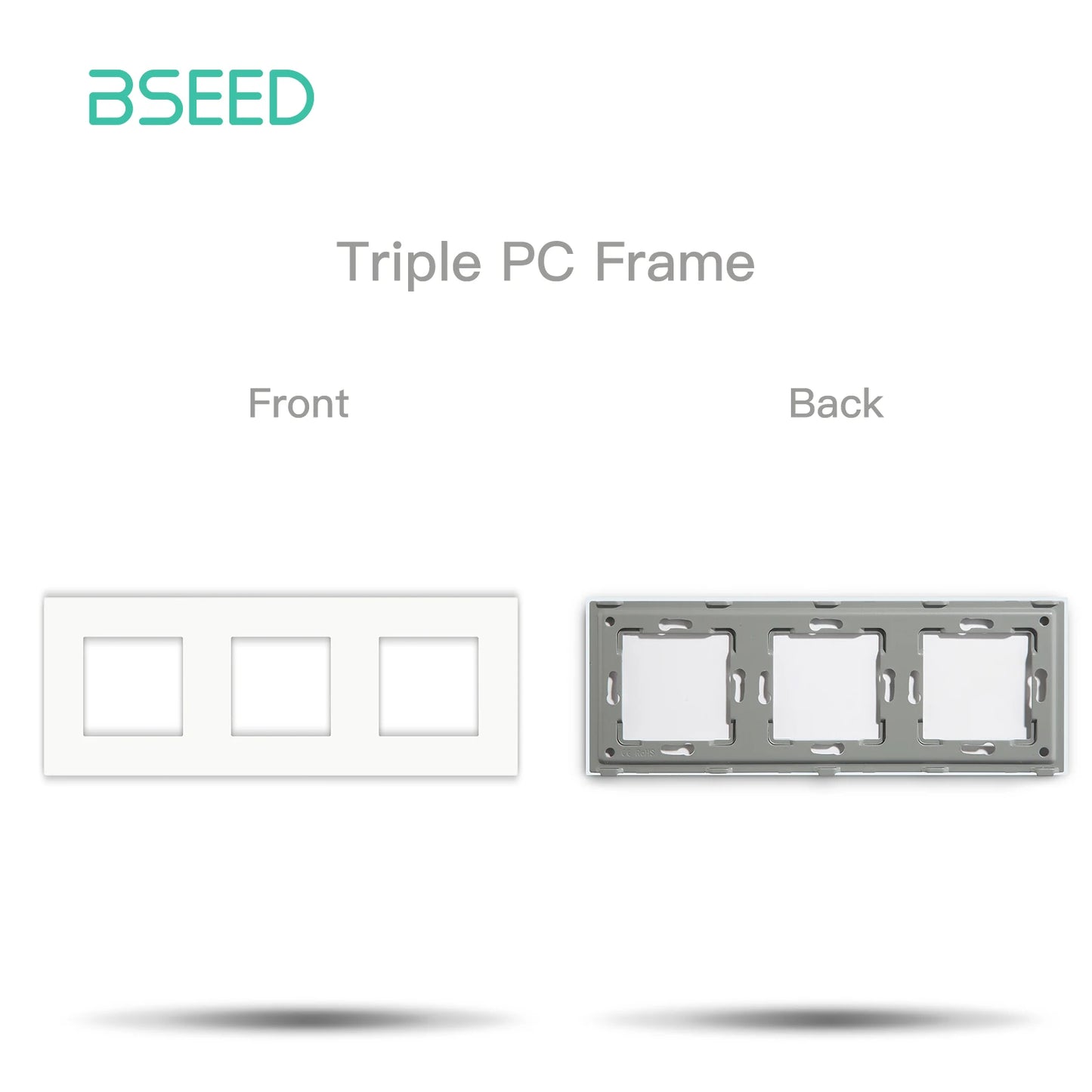 BSEED Wall Internet Cat5 Socket Plastic Frame Parts USB Charge Port TV Satellite Interface Function DIY Combination