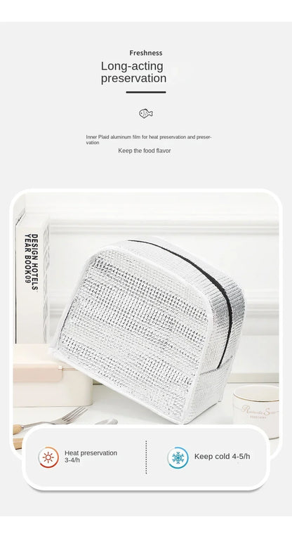 1PC Cartoon Lunch Bag Insulated Thermal Heat Lunch Box Bag Portable Cute Picnic Tote Children's School Bento Bags Large Capacity