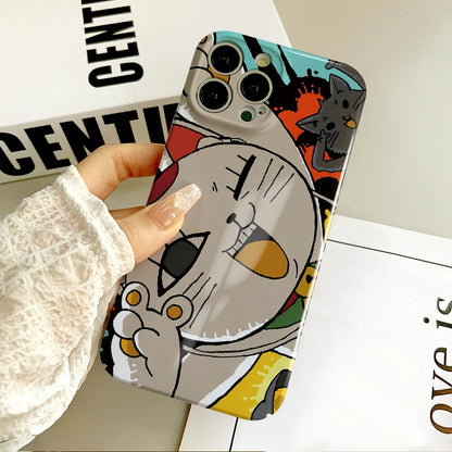 ANIME d-Dandadan t-turbo baba Granny Phone Case For IPhone 16 15 14 13 12 11 Plus Pro Max Mini Glossy HD Hard Cover Film Shell