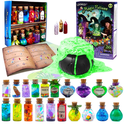 Fairy Magic Potions Kit Kids DIY Witch Glowing Spell Potion DIY Handmade Toys Science Experiments Kids Craft Kit Educational Toy