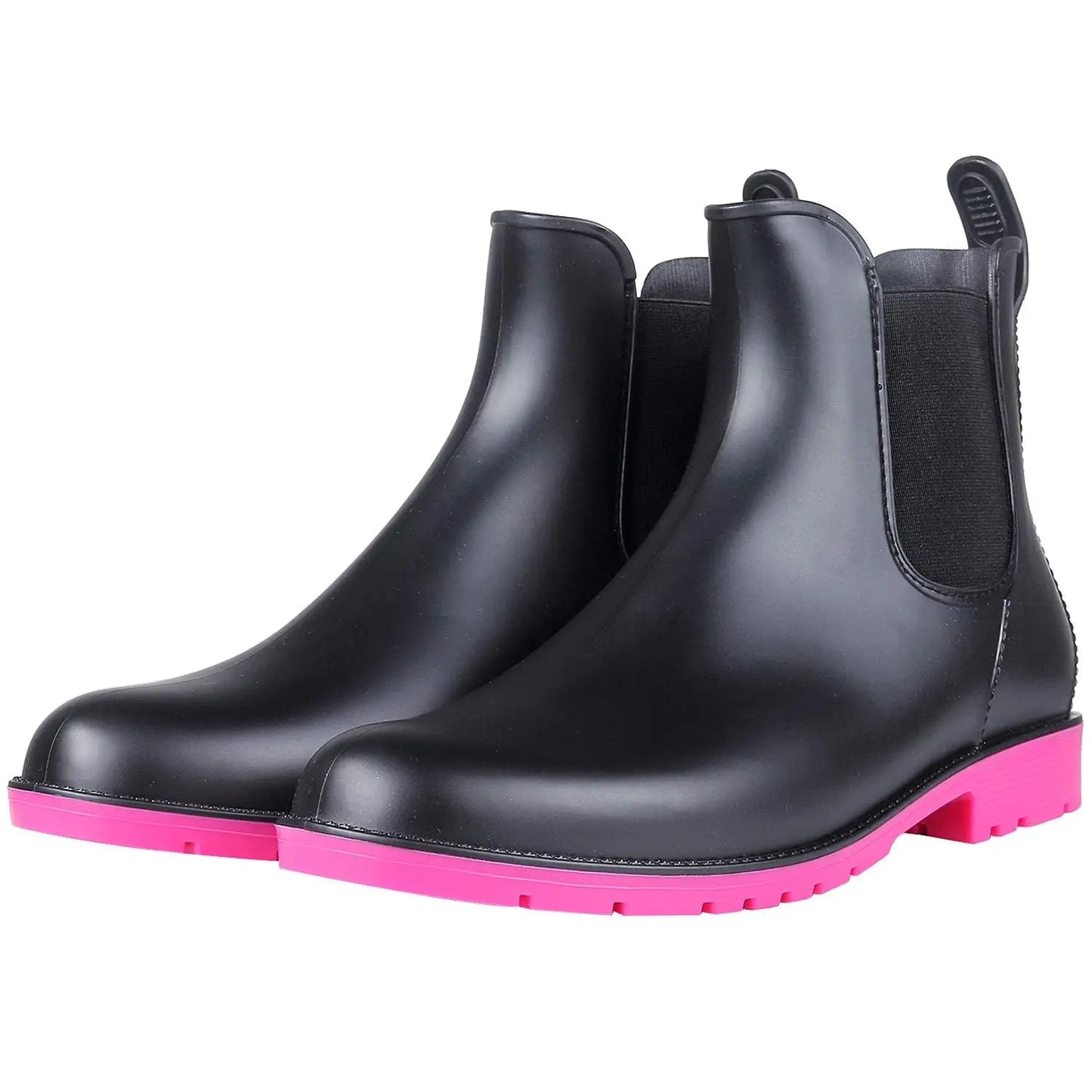 Evshine Fashion Short Rain Shoes For Women New Lady Chelsea Boots Outdoor Anti-slip Waterproof Rain Boots Sodt Rubber Ankle Boot