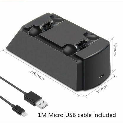 PS4 Controller Fast Charging Dock Station Dual Charger Stand with Status Indicator for Play Station 4/PS4 Slim/PS4 Pro