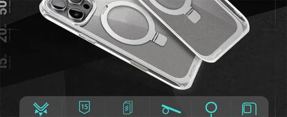 SUPCASE For iPhone 16 Pro Max Case with Camera Control Capture Button UB Mag Stand Series Slim Clear Magnetic Phone Case