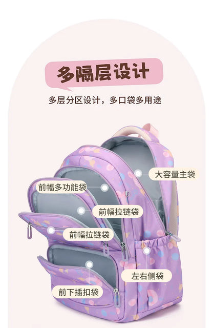 Child Girl Backpacks Primary Junior High School Bags for Girls Children Kids Bookbag Backpack 2025 Back to School Girl Schoolbag
