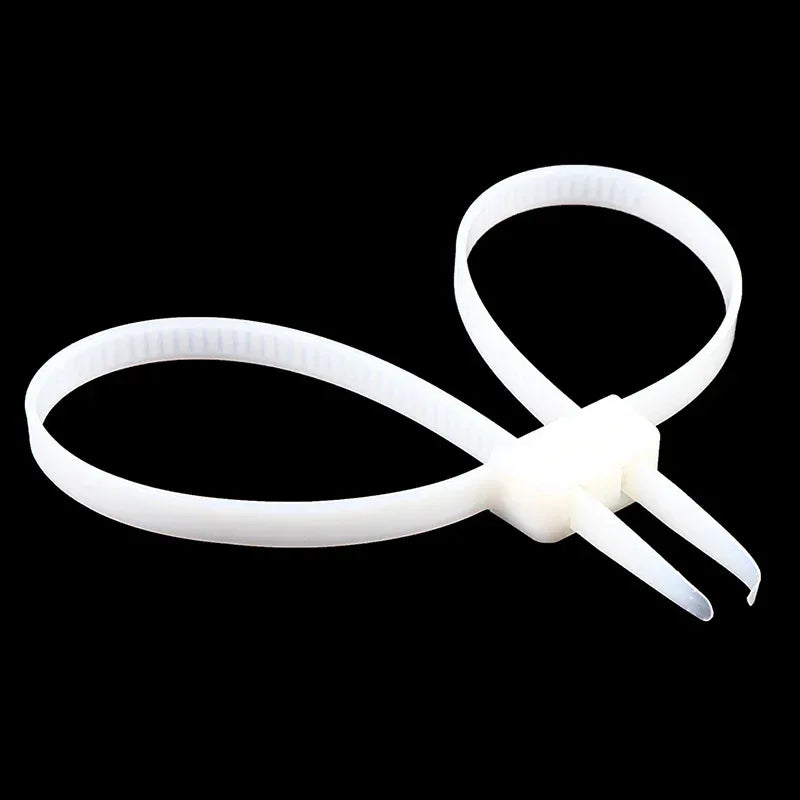 1Pc Plastic Police Handcuffs Double Flex Cuff Handcuffs Zip Tie Nylon Cable Ties
