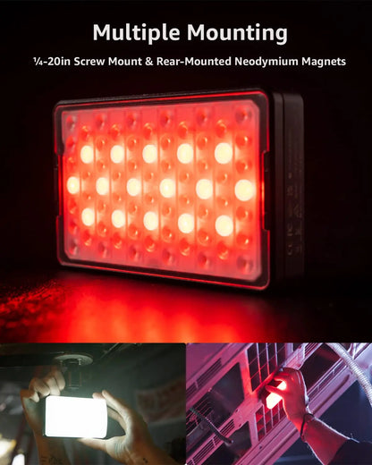 Aputure MC Pro RGBWW LED Light, 2000K-10000K Support Magnetic Attraction IP65 Protection 15 Built-in Light Effects App Control
