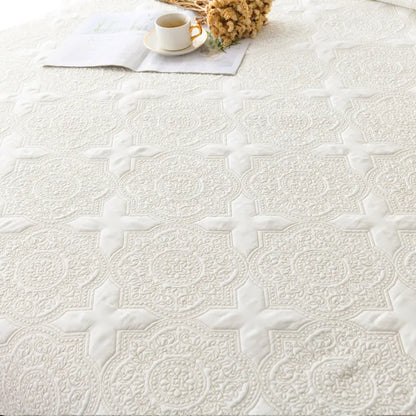 Double-sided Embroidered Cotton Quilted Bedspread, Padded Summer Blanket, Throw Coverlet, Home Coverlet, Bed Cover, Colcha