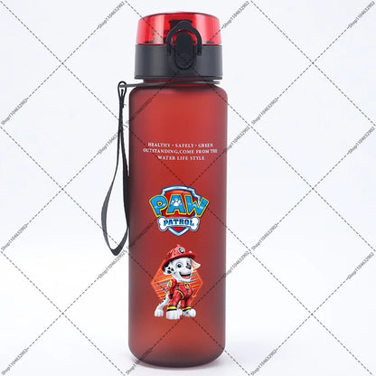 Paw Patrol 650ML Water Bottles Cartoon Anime Pattern Printed Sports Bottle Women Men Outdoor Fashion Cup Birthday Party Gifts