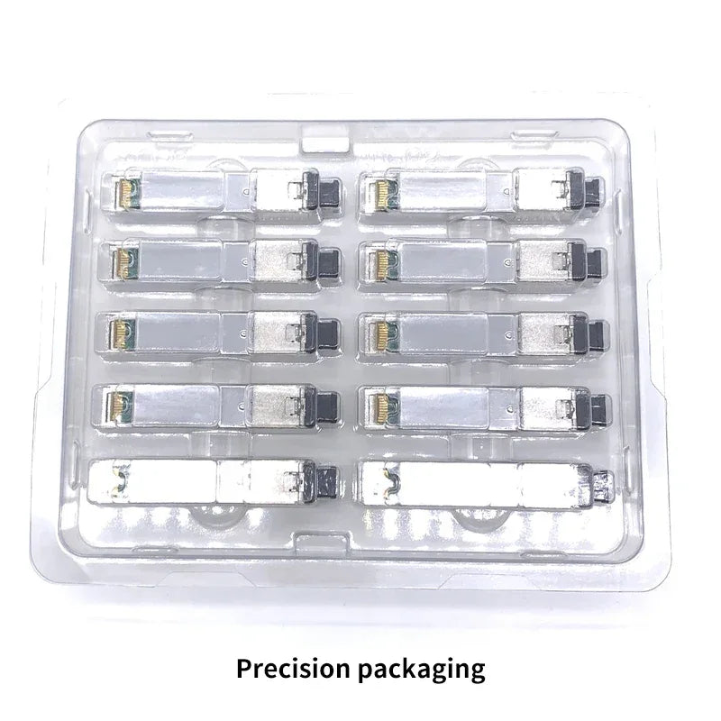 FTTH 1.25G RJ45 SFP 3/10/20km Gigabit Module 10GBase-Tx Ethernet Fiber Optic Module FTTH Compatible with Cisco/Mikrotik Switch