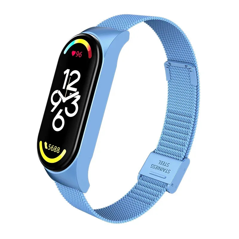 Metal Strap bracelet for Xiaomi mi band 7 6 5 3 4 strap Stainless Steel MiBand 4 Smart Wrist Strap for xiao mi miband 4 3 straps