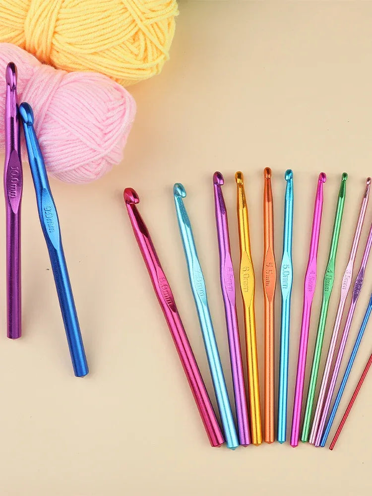 KRABALL Knitting Crochet Hook Set Home Use Sewing Tool DIY Craft Crochet Knit Markers Needles Tools Weaving Accessories With Bag
