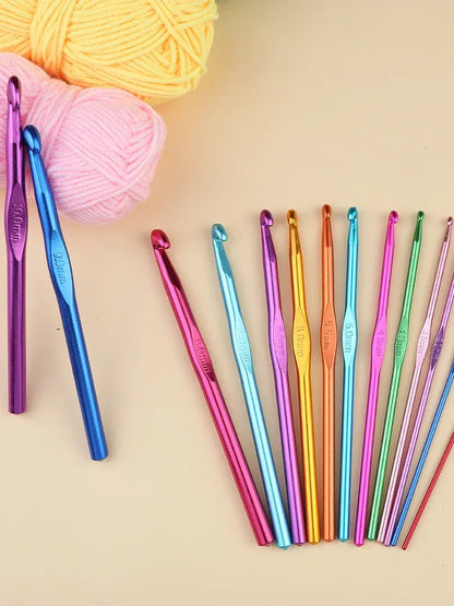KRABALL Knitting Crochet Hook Set Home Use Sewing Tool DIY Craft Crochet Knit Markers Needles Tools Weaving Accessories With Bag