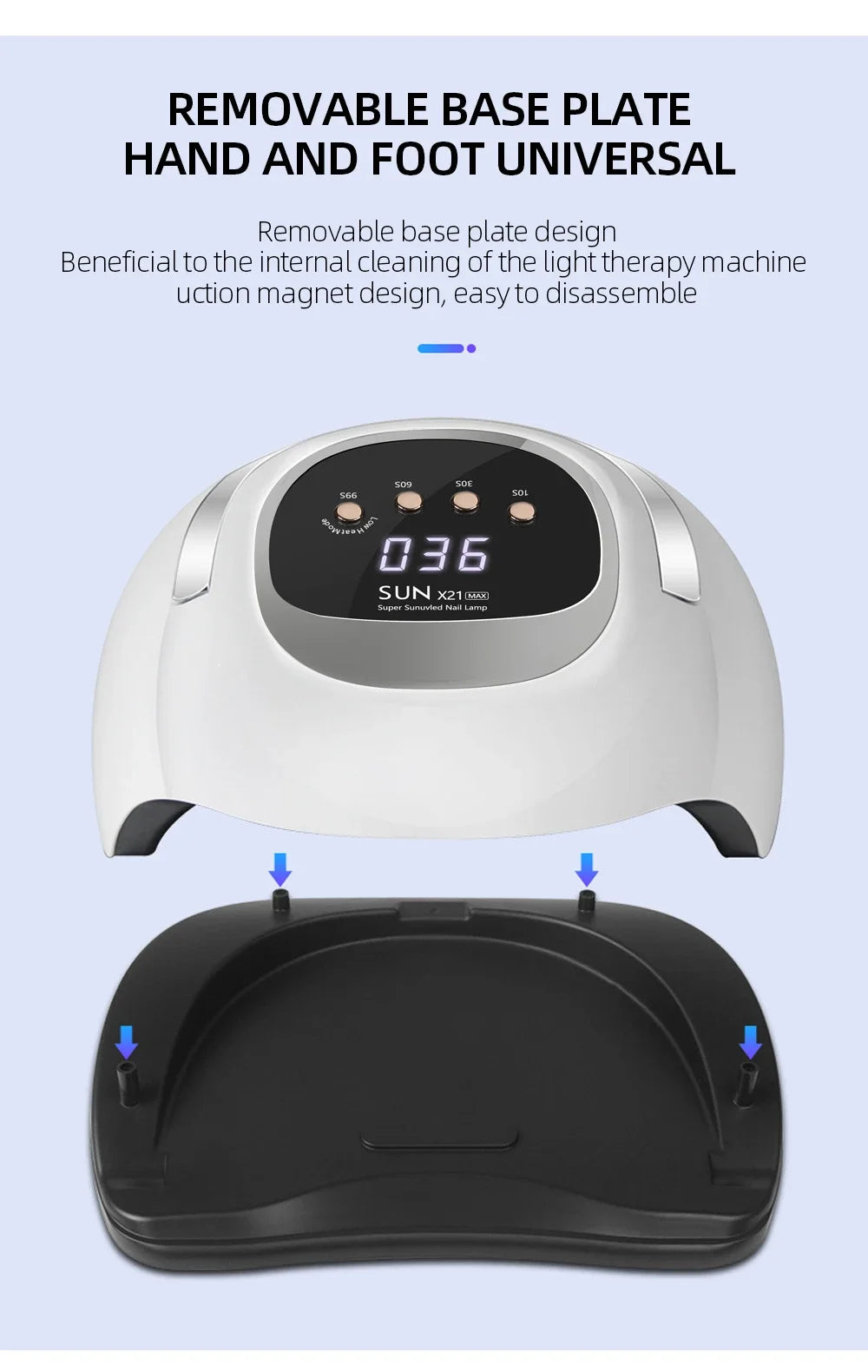 Professional 72 LEDS UV LED Nail Lamp For Fast Gel Nail Polish 320W Nail Dryer With 4 Timer Automatic Sensing For Salon