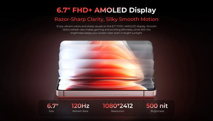 OUKITEL WP210 8800mAh 45W Rugged Phone - MTK 8200, 36GB+512GB, 6.7" FHD+, NFC, 108MP Camera Android15 5G Smartphone