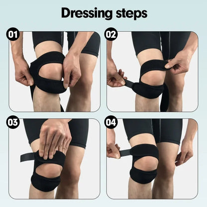 1 PCS Adjustable Sports Knee Pad Patella Band Elastic Bandage Band Football Basketball Sports Knee Pad Fitness Sport Knee Brace