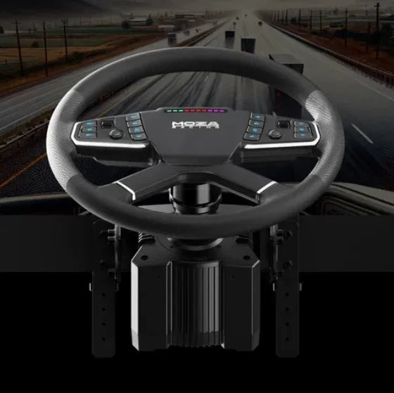 MOZA TSW Truck Wheel Bundle with R9 V3 base and SR-P pedals Euro Truck Simulator 2 (ETS) Steering Wheel