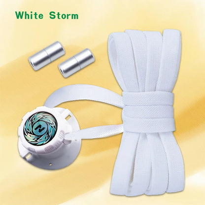 Automatic Flat Shoelaces Without ties casual shoes Swivel Buckle Laces Adults Kids Sneakers No Tie Shoe laces