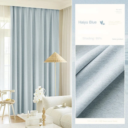 Minimalist Children's Room Drapes Large Area Bedroom Blackout Curtain Home Balcony Bay Window Curtains Modern Living Room Drape