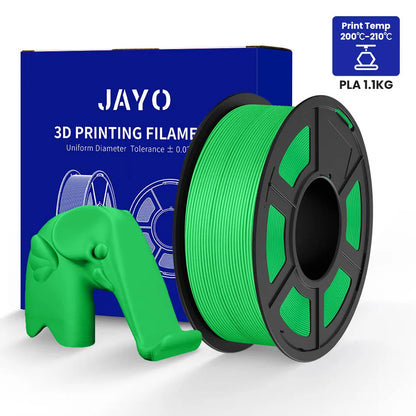 JAYO PETG/PLA+/SILKPLA/PLAMeta/PLAMatte/ABS/ PLA Filament 1.75mm 1.1/0.65KG 3D Printer Filament For FDM 100% No Bubble Mix Color
