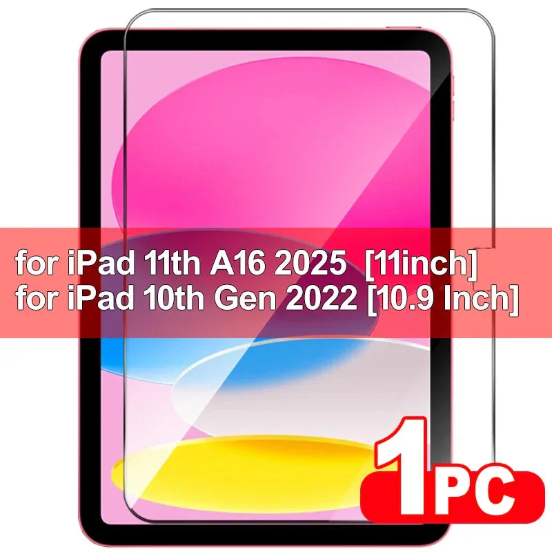 For IPad A16 11th 2025 Tempered Glass Shatterproof Screen Protectors for IPad 11th 10th Air 11 11inch 13 13inch Protective Film