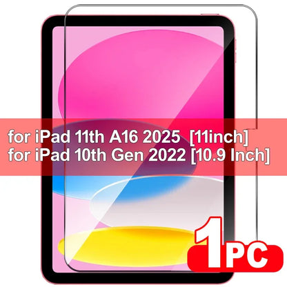 For IPad A16 11th 2025 Tempered Glass Shatterproof Screen Protectors for IPad 11th 10th Air 11 11inch 13 13inch Protective Film