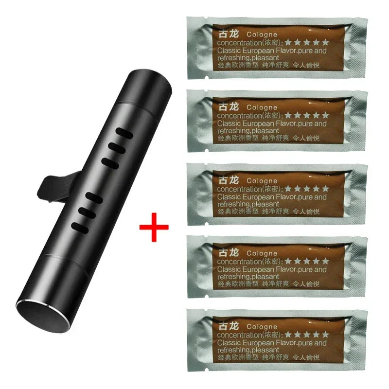 1/3/4Sets Car Air Freshener Outlet Car Air Conditioning Vent Solid Perfume Car Perfume Stick Supplement 6 Flavour
