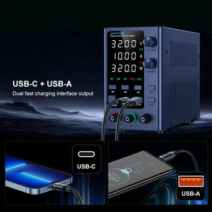 Wanptek DC Laboratory Power Supply 30V 10A 60V 5A 120V 3A Adjustable Voltage Current Applicable voltage 110V 220V Power Supply