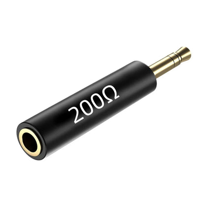 1PCS Conductor Earphone Impedance Plug 30 75 150 200 400 600 Ohm Noise Cancelling Adapter Resistance Reduce Noise Filter Plug