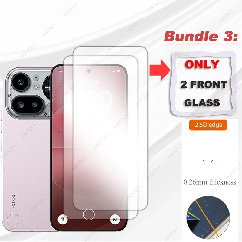 For Nothing Phone 4a Pro Glass Clear HD Protective Film For Nothing Phone 4a Temperd Film Screen Protector Camera Lens Protector by PDG ibma