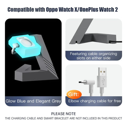 Watch Charging stand For OPPO WatchX/Oneplus Watch2 Smart Watch Dock Holder Charger Stand  With OPPO WatchX Cable