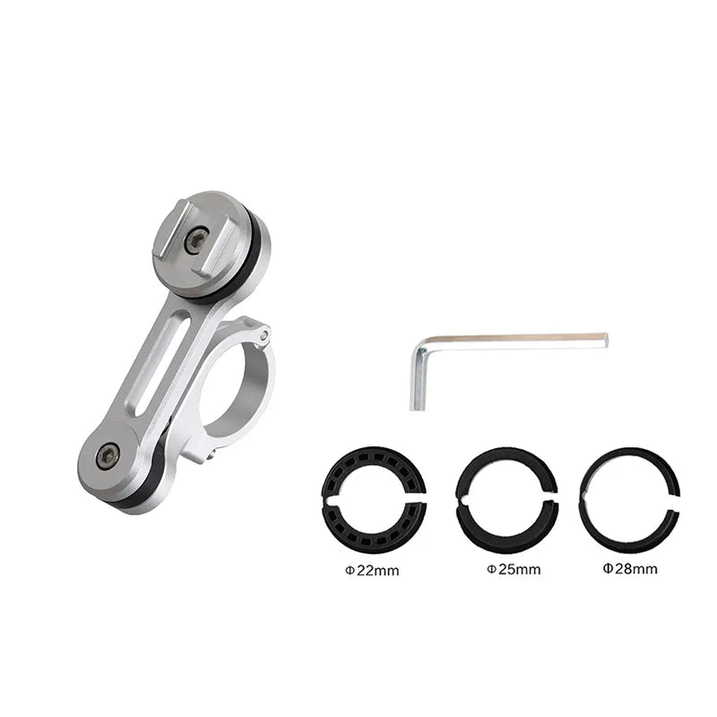 Phone Holder Stem Triple Tree Fork Mount Clamp Mobile Phone Stand Motorcycle Mirror Navigation Phone Support Handlebar Bracket
