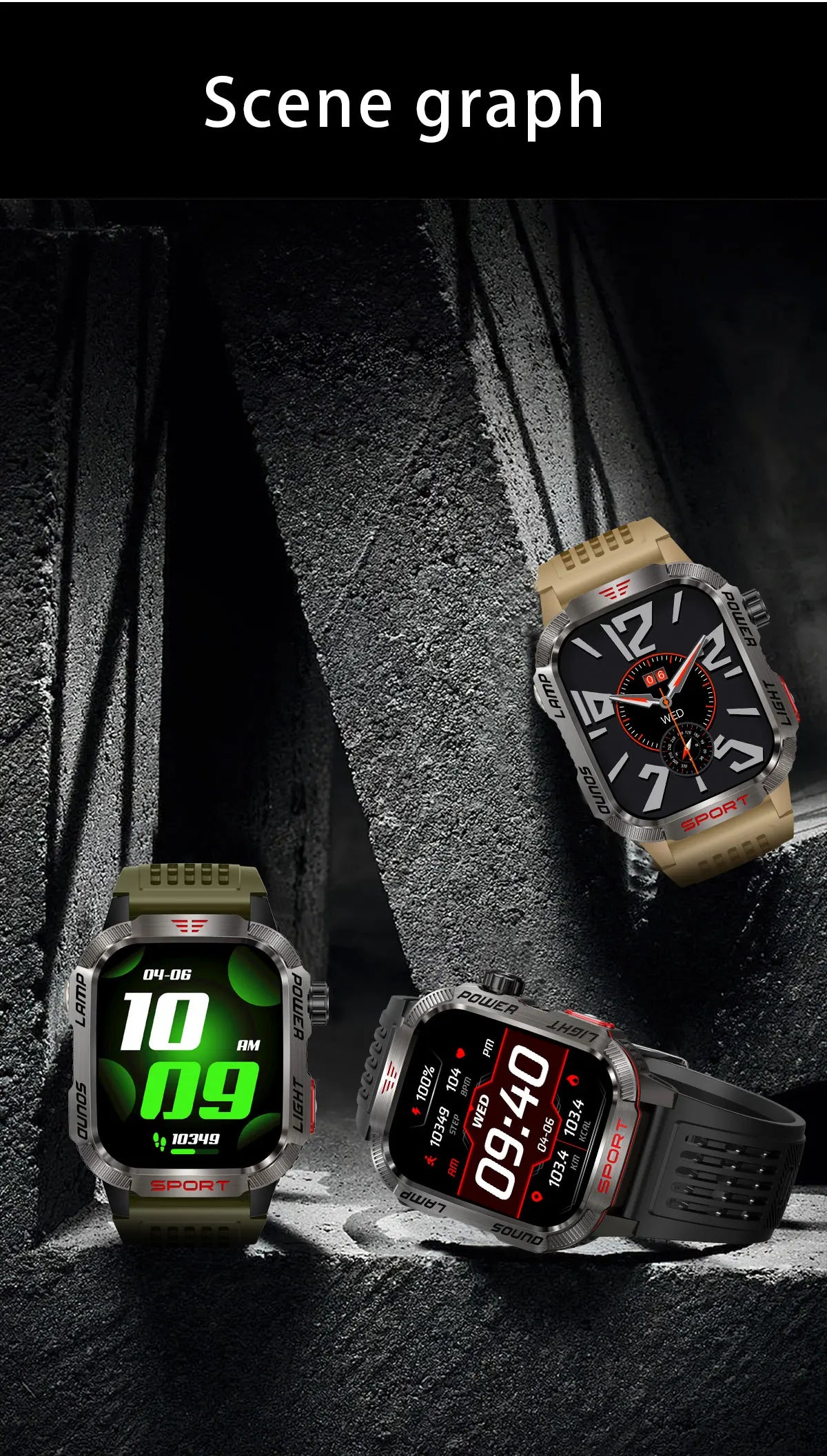 2026 New LED flashlight Military Smart Watch Men IP68 GPS Outdoor Sports Fitness Tracker Health Monitor 2.01" BT Call Smartwatch