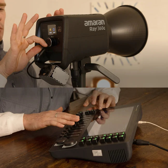 【NEW】amaran Ray 360c 2,300K - 10,000K 360W Full-color Bowens Mount COB Light Video Recording by Aputure