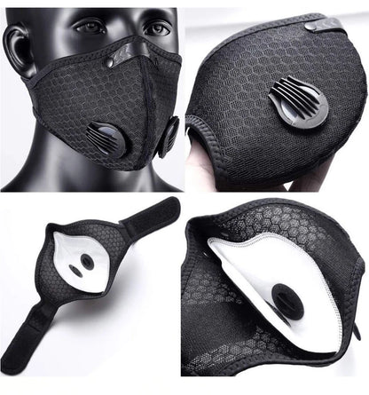 Cycling Dustproof PM2.5 Active Carbon Filter Replacement Protection Anti Dust 5layers Cycling Face Masks Breathing Filter Gasket