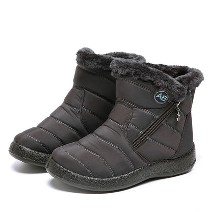 Snow Women Boots Comfortable Women's Boots Waterproof Women Shoes Zipper Shoes Woman Soft Fur Women's Winter Boots Botas Mujer