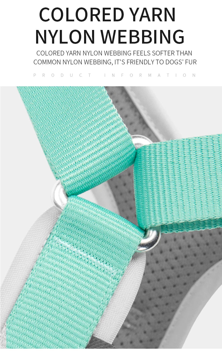 SMALL COMBINATION Pet Harness No Pull Nylon Reflective Dog Harness Adjustable Comfortable Control Walking Running Accessories