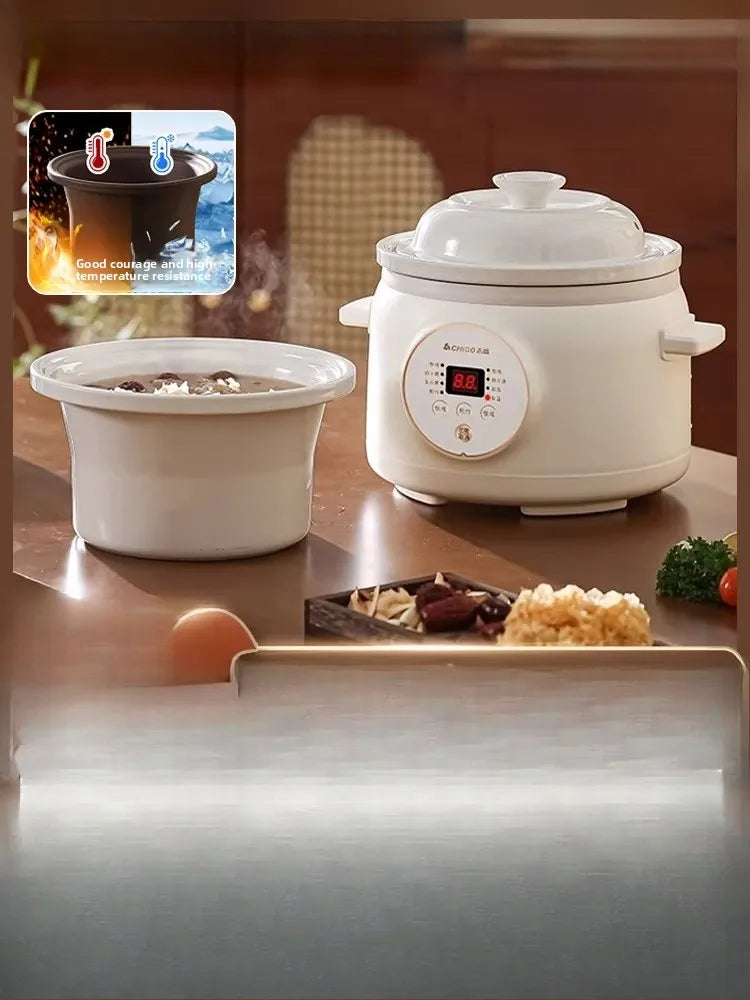 Electric slow cooker for baby food, ceramic household fully automatic stew pot, soup pot, electric slow cooker, porridge cooker