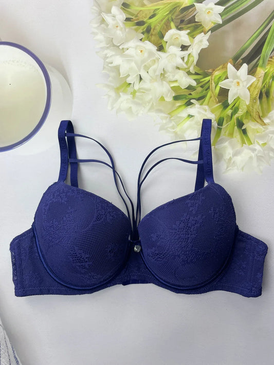 Thin on the top and thick on the bottom, lace ladies underwear, small breasts, big thick cups, sexy gathered bra by PDG ibma